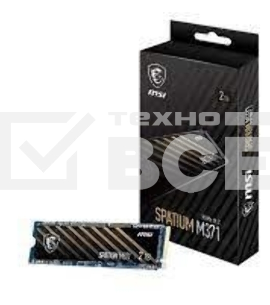 Накопитель SSD MSI 500GB SPATIUM M371 M.2(22x80mm), NVMe, PCIe 3.0 x4, 3D TLC, R/W 2200/1150, IOPs 60 000/200 000, TBW 110, DWPD 0.12