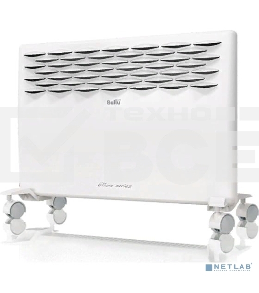 Конвектор Ballu Ettore BEC/ETMR-1000 белый, 1000 Вт, 15 м2, термостат