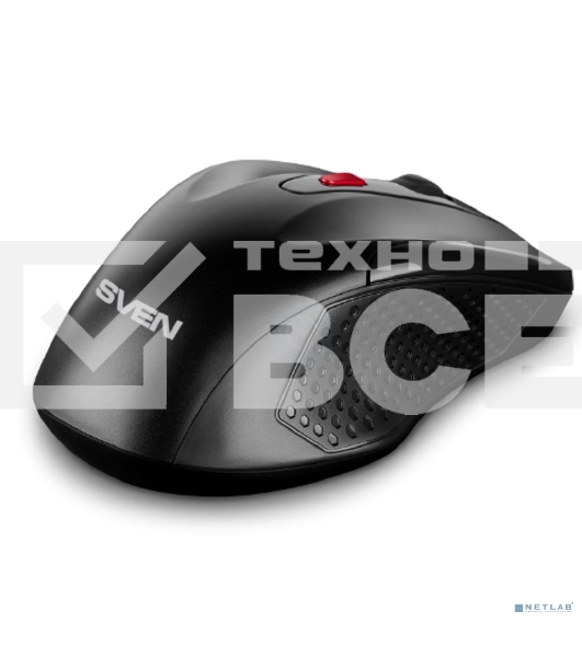 Мышь беспроводная SVEN RX-450W черный, 3200 dpi, радиоканал, USB, кнопки - 6
