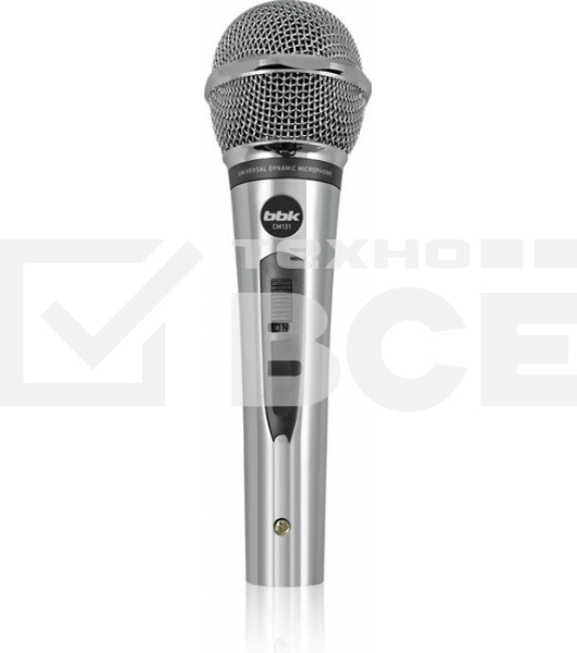 Микрофон проводной BBK CM131 5м серебристый