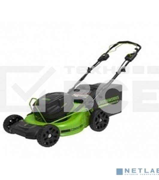 Газонокосилка самоходная, аккумуляторная Greenworks GC82LM51SP2, 82V, 51 см, бесщеточная, c 1*АКБ 5 А.ч. и ЗУ (2515907UB)