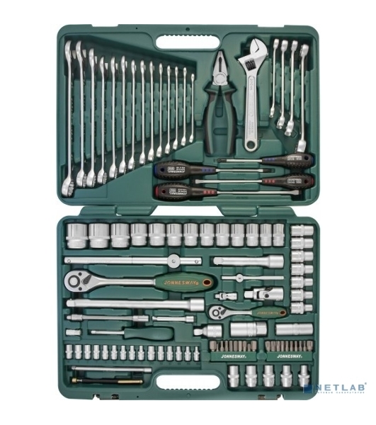 JONNESWAY S04H624101SA Набор инструмента универсальный 1/4', 1/2'DR, 101 предмет