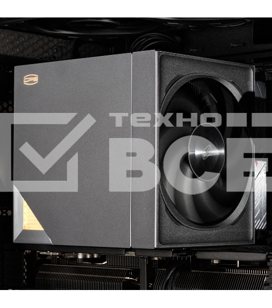Кулер для процессора PCCooler RZ820 BK (289W, 4-pin PWM, 165mm, Al/Cu, 4x8mm+4x6mm, 1x140mm+1x150mm, 71.9CFM/86.7CFM, 27.1dBA/32dBA, 1500RPM/2200RPM, S: 1851/1700/1200/20XX/115X, AM5/AM4, black)