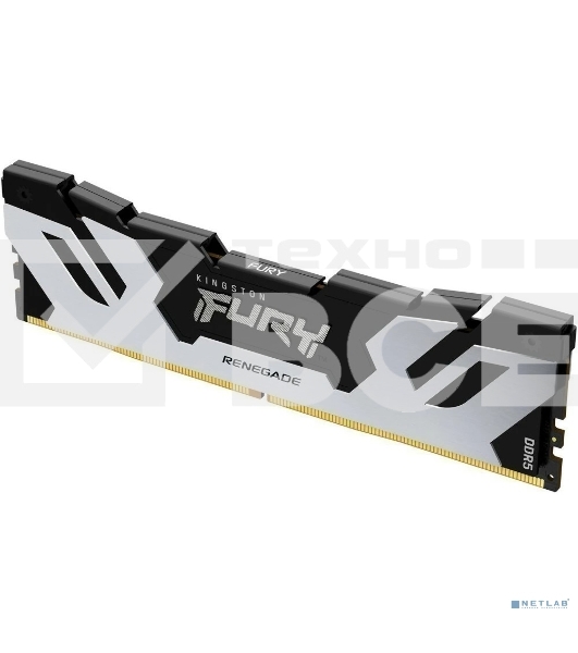 Оперативная память Kingston Fury Renegade, DDR5, 48GB (1x48GB), 6000MHz, CL32, DIMM, с радиатором, серебристый
