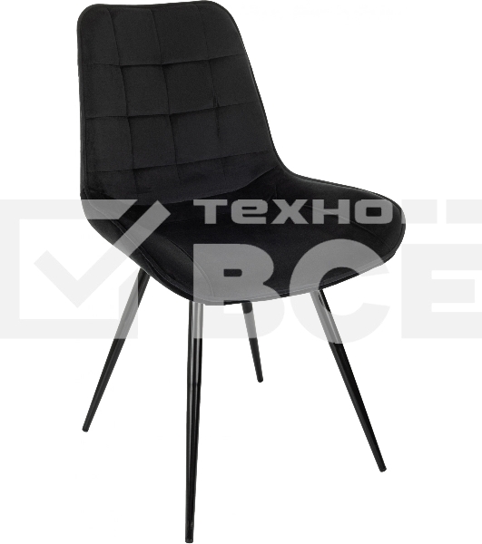 Стул для дома Бюрократ CH-K2_4 комплект 4шт черный Holland 75 металл черный на ножках (CH-K2_1/HL75_4)