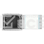 Шкаф телекоммуникационный 19' настенный 9U ExeGate EC-WM-9U.450.G.GREY (19', 9U, 600x450x500 мм (ШхГхВ), передняя дверь закаленное стекло, съемные боковые панели, пыле- и влагозащита IP23, светло-серый RAL 7035), фото11