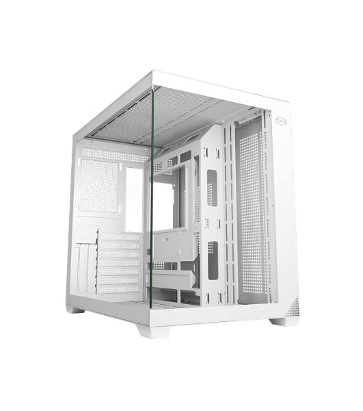 Корпус без блока питания PCCooler C3T700 WH, Midi-Tower, TG, no fans, 1xUSB-A 3.0 + 1xUSB-A 2.0 + 1xUSB-C, ATX, mATX, mITX белый