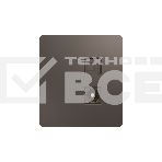 Розетка телевизионная Kranz ROUND компьютерная RJ45 кат6 + TV с/у титан, фото 1