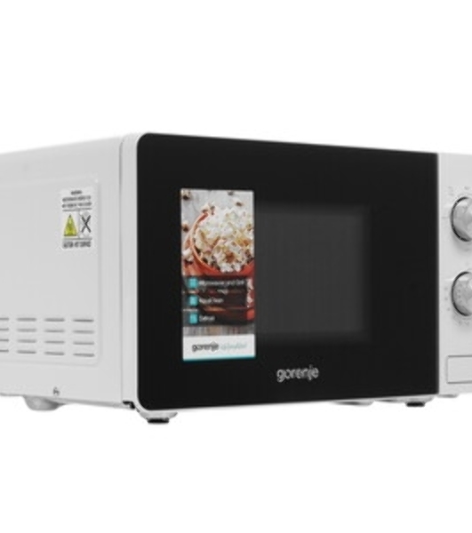 Микроволновая печь Gorenje MO20E2W белый, 20 л, 800 Вт, переключатели - поворотный механизм