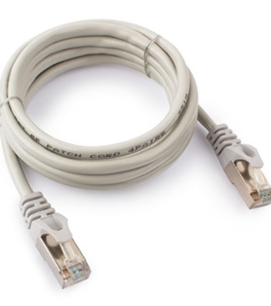Патч-корд FTP Cablexpert cat.5e, 2м, литой, многожильный серый