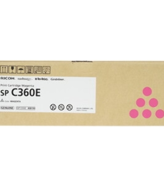 Картридж лазерный тип SP C360E малиновый для Ricoh SP C360DNw/SP C360SNw/SP C360SFNw/SP C361SFNw (1,5K)