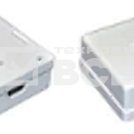 Настенная информационная розетка RJ45 8P8C, кат.5Е UTP, 2-порта, белая , фото2
