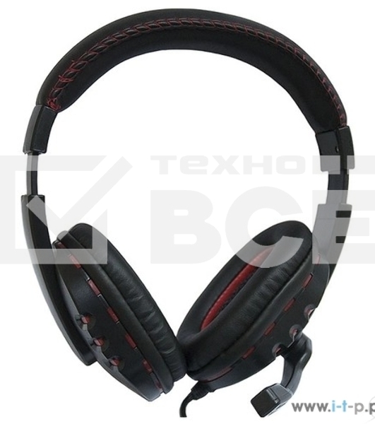 Гарнитура проводная Nakatomi HS-T50MV черный (c рег. громкости)