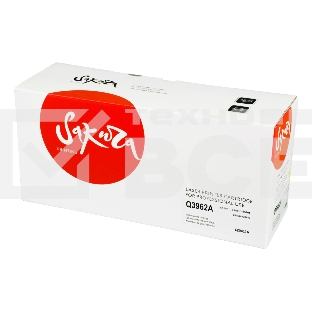 Картридж лазерный Sakura Q3962A для HP LJ 2550/2550L/2550LN/2550N/2820/2840/3000/3000DN/3000DTN/3000N, желтый 4000 к.