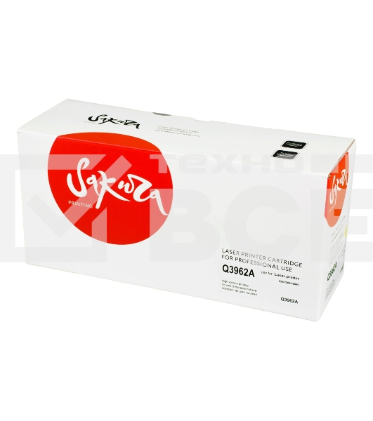 Картридж лазерный Sakura Q3962A для HP LJ 2550/2550L/2550LN/2550N/2820/2840/3000/3000DN/3000DTN/3000N, желтый 4000 к.