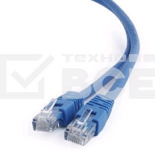 Патч-корд UTP Cablexpert кат.6, 1м, литой, многожильный (синий)
