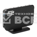 Внешний корпус для HDD AgeStar 3UB3A8-6G SATA II пластик/алюминий черный 3.5