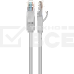 Патч-корд Greenconnect прямой 3.0m, UTP кат.5e, серый, позолоченные контакты, 24 AWG, литой, GCR-LNC03-3.0m, ethernet high speed 1 Гбит/с, RJ45, T568B Greenconnect Патч-корд прямой 3.0m, UTP кат.5e, серый, позолоченные контакты, 24 AWG, литой, GCR-LNC03-3, фото2