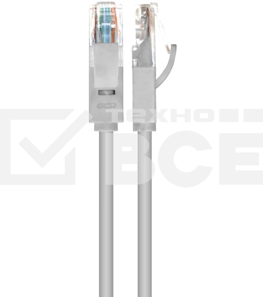 Патч-корд Greenconnect прямой 3.0m, UTP кат.5e, серый, позолоченные контакты, 24 AWG, литой, GCR-LNC03-3.0m, ethernet high speed 1 Гбит/с, RJ45, T568B Greenconnect Патч-корд прямой 3.0m, UTP кат.5e, серый, позолоченные контакты, 24 AWG, литой, GCR-LNC03-3