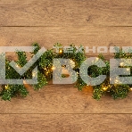 Еловый шлейф искуственный  2,7 м Теплое белое свечение 80 LED, фото 1