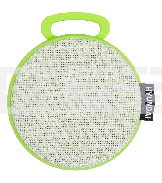 Колонка портативная Hyundai H-PAC130 светло-зеленый 3W 1.0 BT/3.5Jack/USB 10м 300mAh