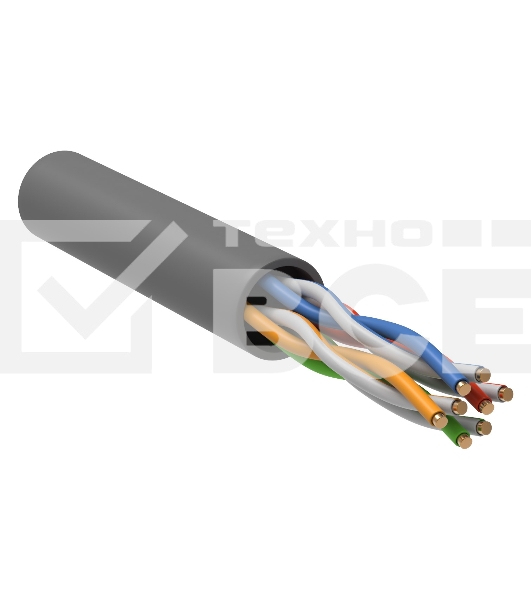 Кабель информационный ITK Generica BC1-C504-111-305-G кат.5 U/UTP не экранированный 4X2X24AWG PVC внутренний 305м серый