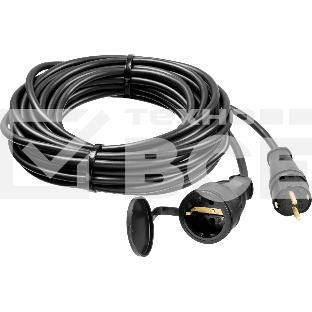 Удлинитель-шнур RC 315, 10 м, 3700 Вт, 1 гнездо, IP44, КГ 3х1,5 мм2, STAYER