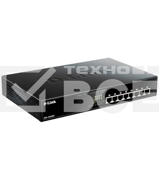 Коммутатор D-Link DGS-1008MP/B1A