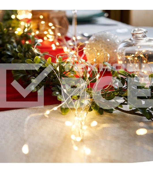 Гирлянда Neon-night Роса с трансформатором 100 м, 1000 LED, теплое белое свечение