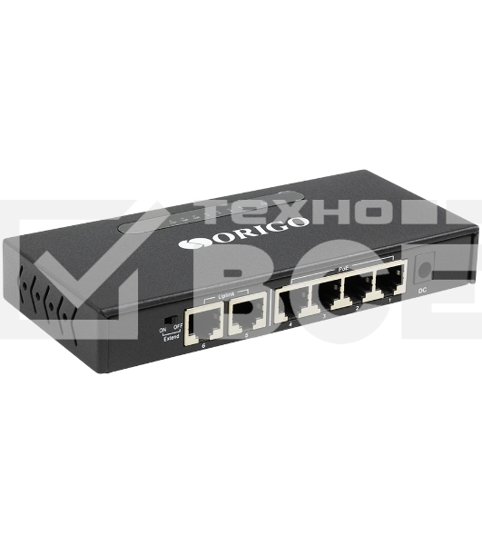 Неуправляемый 6-портовый PoE-коммутатор ORIGO OS1206P/A1A 10/100 Мбит/с