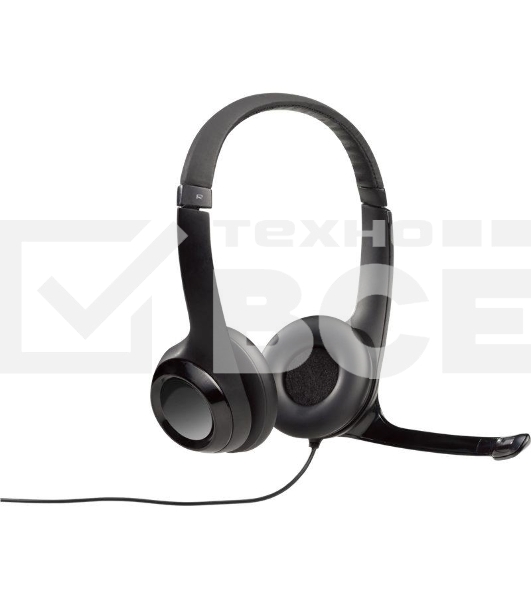 Гарнитура Logitech Headset Logitech H390 USB черный