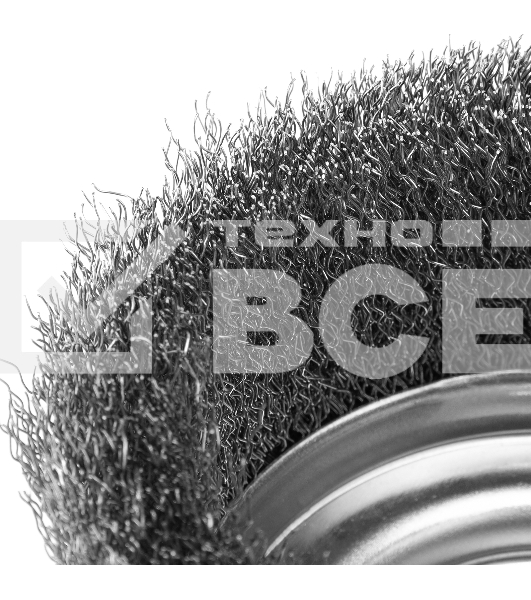 Щетка для УШМ СИБРТЕХ 125 мм М14, чашка, витая проволока 0,3 mm 746067