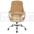 Кресло руководителя Бюрократ T-9950SL Fabric горчичный Velvet 73, крестовина металл хром, фото19
