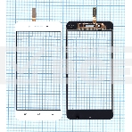 Сенсорное стекло (тачскрин) для Vivo Y55s, белое, фото3