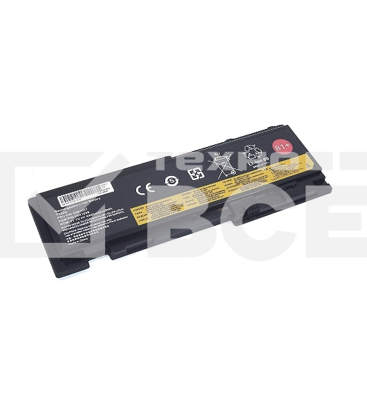 Аккумуляторная батарея для ноутбука Lenovo T430S  11.1V 4400mAh OEM черный