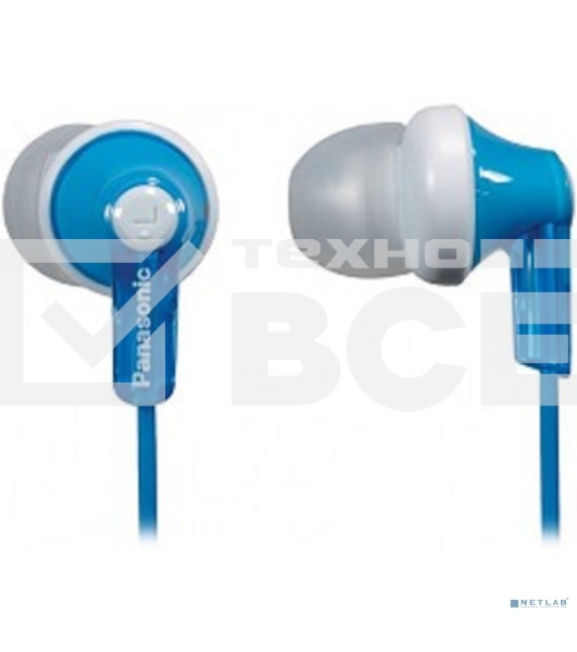 Наушники вкладыши Panasonic RP-HJE118GUA 1.1м белый/голубой проводные (в ушной раковине)