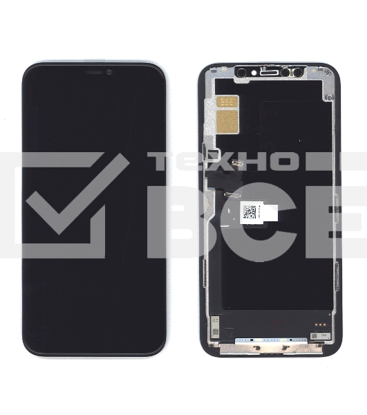 Дисплей Amperin для iPhone 11 Pro в сборе с тачскрином (Soft Oled), черный