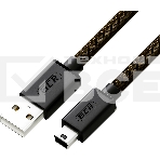 Кабель GCR PROF 1.0m USB 2.0, AM/mini 5P, черно-прозрачный, 28/24 AWG, экран, армированный, морозостойкий, GCR-51197, фото4