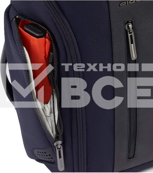 Сумка дорожная Piquadro Brief2 BV6154BR2/BLU, нейлон/натур.кожа, синий