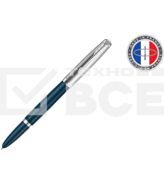 Ручка перьевая Parker 51 Core (CW2123501) Midnight Blue CT F сталь нержавеющая подар.кор.