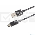 Кабель USB miniUSB длинный штекер 1 м черный, фото2