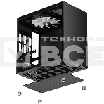 Компьютерный корпус JONSBO T8 PLUS Black без БП, боковые панели из закаленного стекла, mini-ITX, черный, фото7