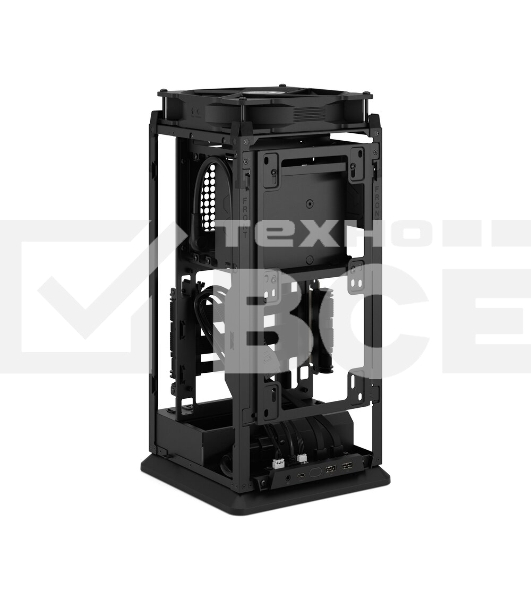 Компьютерный корпус без блока питания Fractal Design Mood, Mini-Tower, 1x180мм, 2xUSB-A 3.0 + 1xUSB 3.2 Type-C, SFX PSU Support, mITX черный