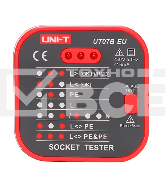 Тестер розеток UNI-T UT07B-EU 