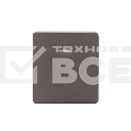 Выключатель Kranz ROUND 1 кл перекрестный (переключатель) с подсветкой 10А с/у титан, фото 1