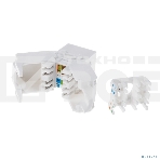 Модуль Rexant Keystone Jack RJ-45(8P8C), UTP неэкранированный, кат.5e, тип 90 градусов, самозажимной, белый, фото3