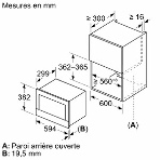 Встраиваемая микроволновая печь Bosch BFL7221B1 черный, 21 л, 900 Вт, переключатели - поворотный механизм/сенсор, фото8
