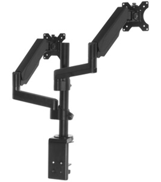 Кронштейн (держатель) ONKRON G140 для двух мониторов 13'-32' дюймов настольный, черный