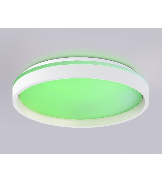 Светодиодный светильник RGB Ambrella light FZ607 WH/GD белый/золото IP20 66W 3000K-6500K+RGB D490*85 (ПДУ ИК)