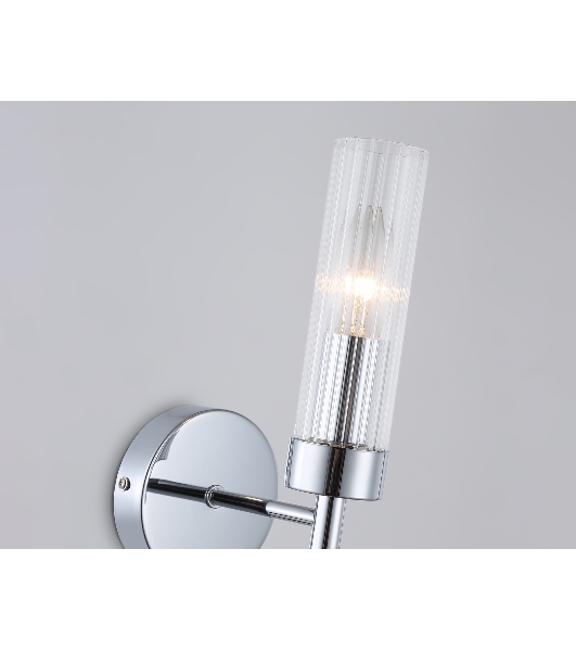 Настенный светильник Ambrella light LH55154 CH/CL хром/прозрачный E14 max 40W 155*100*245